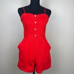 Copper Key Vibrant Red Textured Fabric